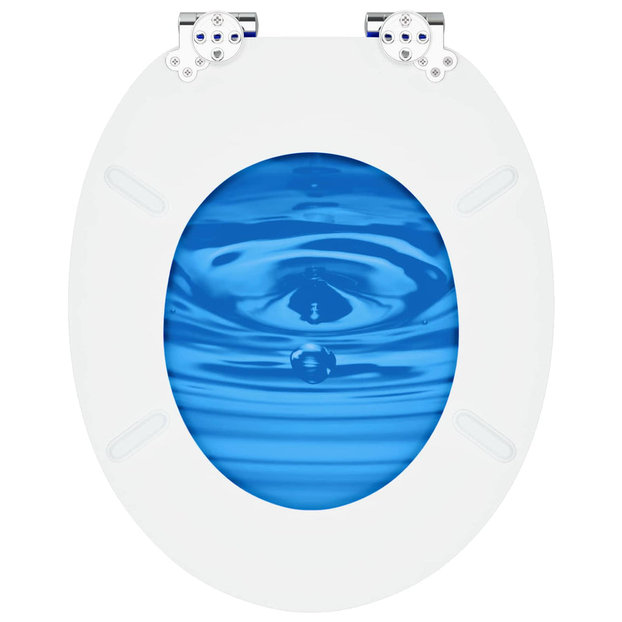 Toiletbril Blauwe Druppel 44 x 38 cm MDF-plaat
