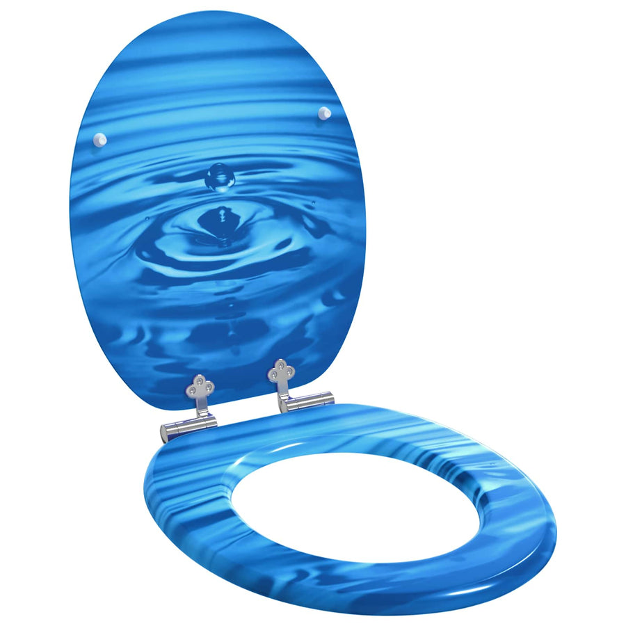 Toiletbril Blauwe Druppel 44 x 38 cm MDF-plaat