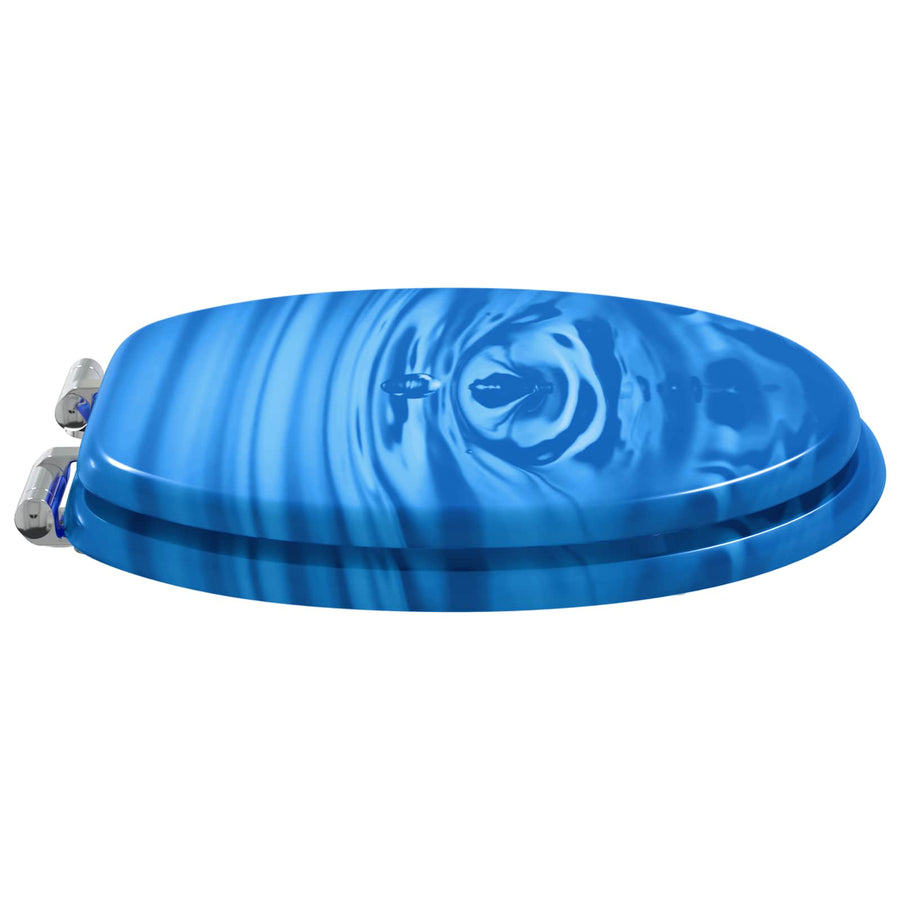 Toiletbril Blauwe Druppel 44 x 38 cm MDF-plaat