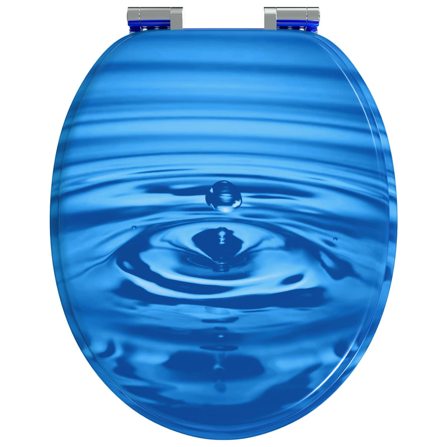 Toiletbril Blauwe Druppel 44 x 38 cm MDF-plaat