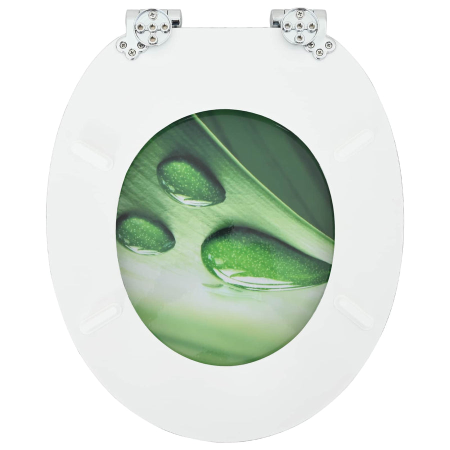 Toiletbril Groene Druppel 44 x 38 cm MDF-plaat