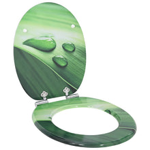 Toiletbril Groene Druppel 44 x 38 cm MDF-plaat