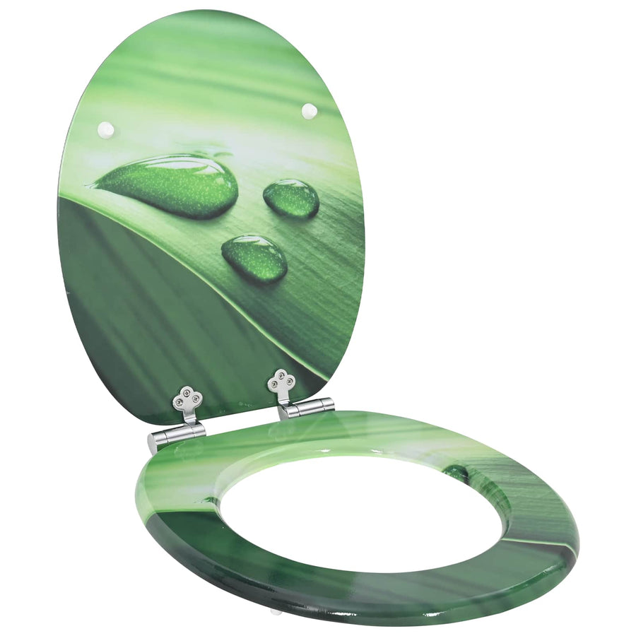 Toiletbril Groene Druppel 44 x 38 cm MDF-plaat