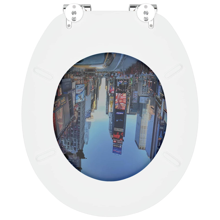 Toiletzitting Multikleur 43,8 x 37,8 cm MDF-plaat