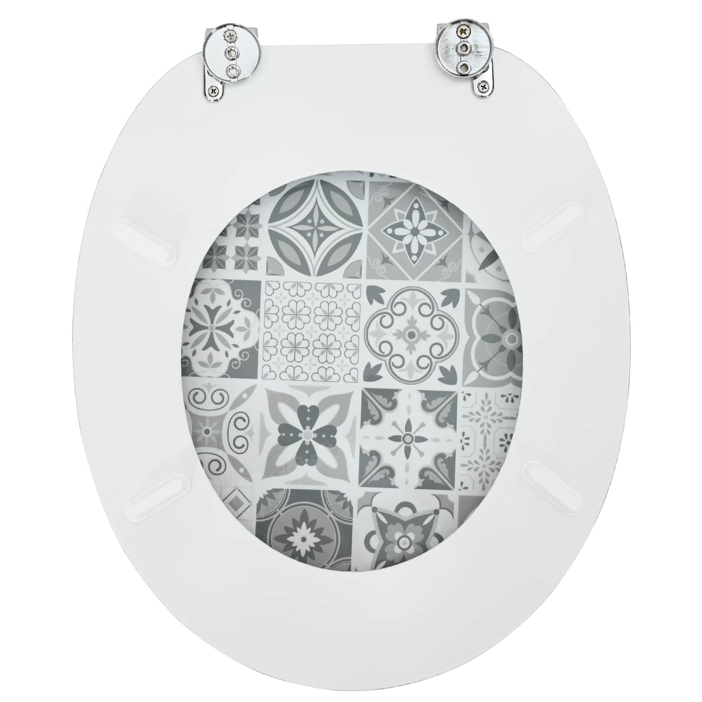 Toiletzitting Grijs 43,8 x 37,8 cm MDF-plaat