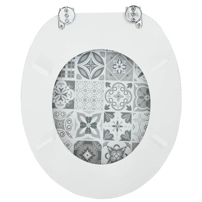Toiletzitting Grijs 43,8 x 37,8 cm MDF-plaat