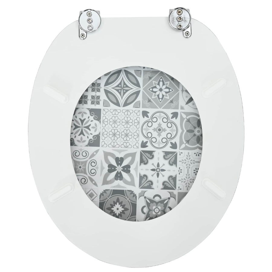 Toiletzitting Grijs 43,8 x 37,8 cm MDF-plaat