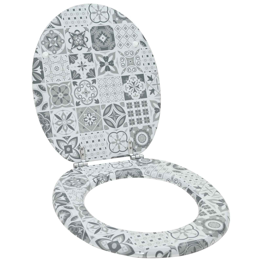 Toiletzitting Grijs 43,8 x 37,8 cm MDF-plaat