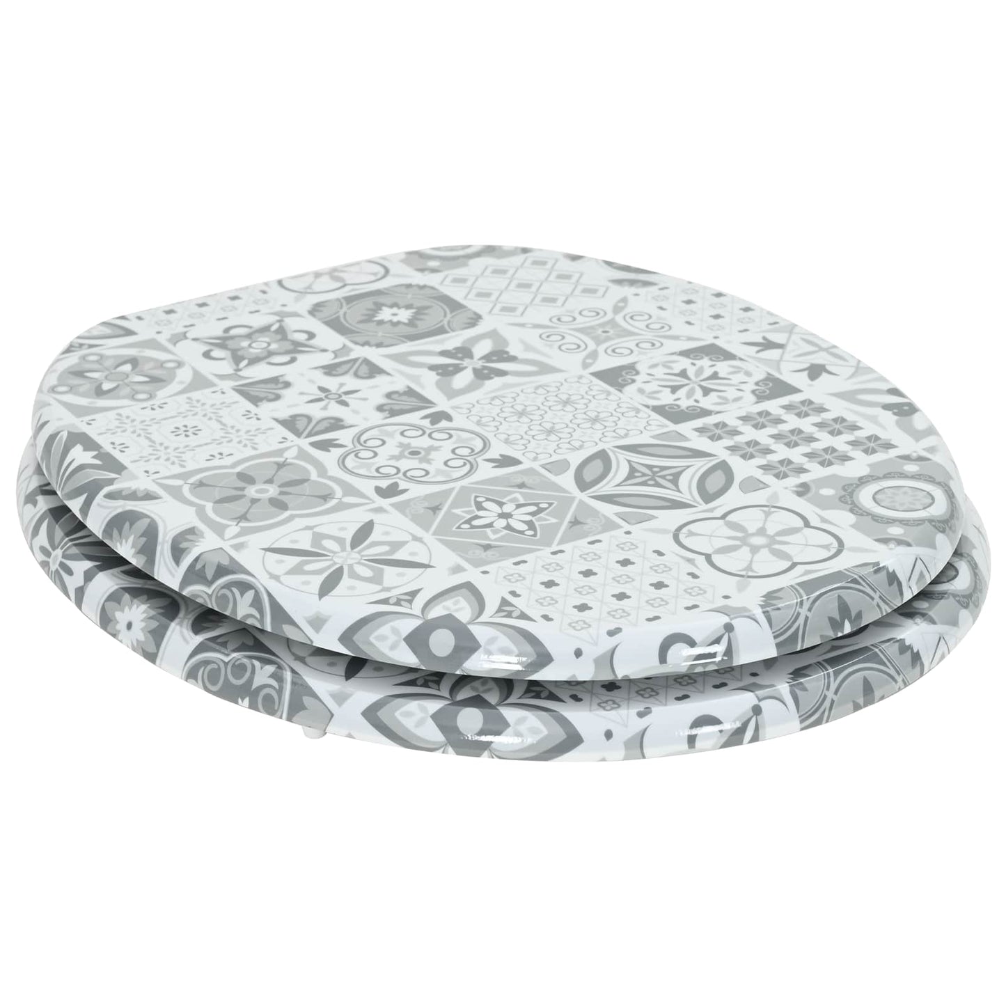 Toiletzitting Grijs 43,8 x 37,8 cm MDF-plaat