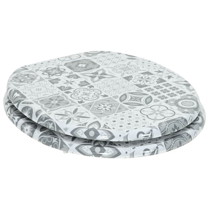 Toiletzitting Grijs 43,8 x 37,8 cm MDF-plaat