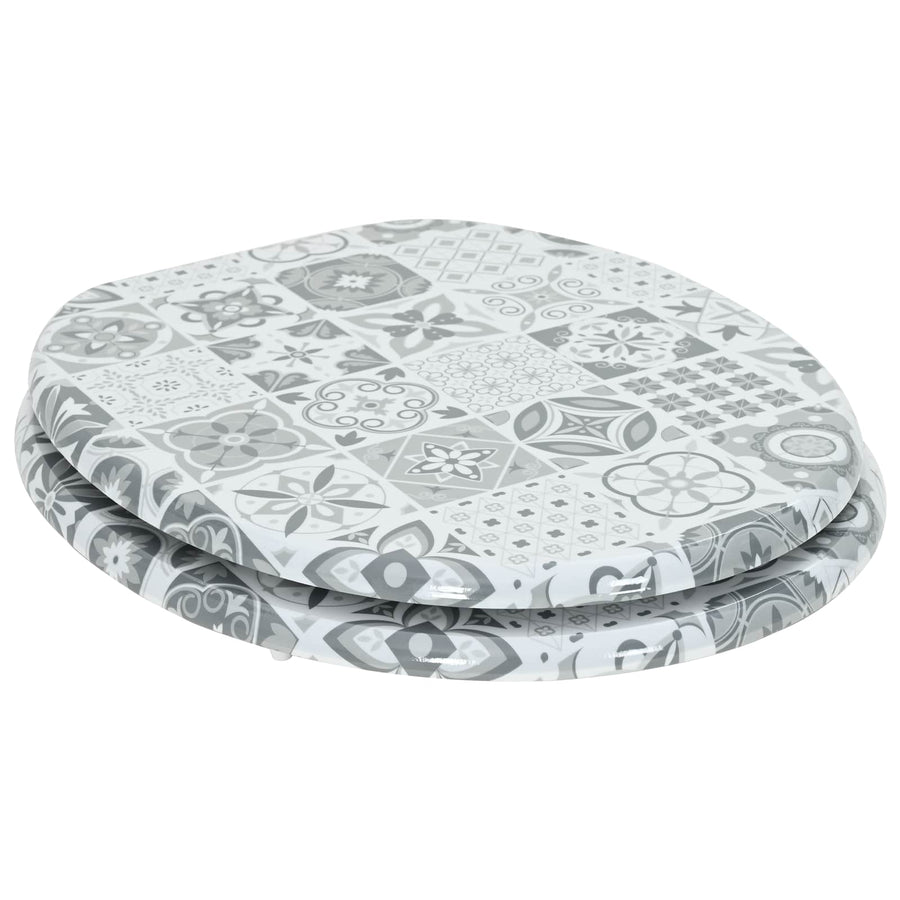 Toiletzitting Grijs 43,8 x 37,8 cm MDF-plaat