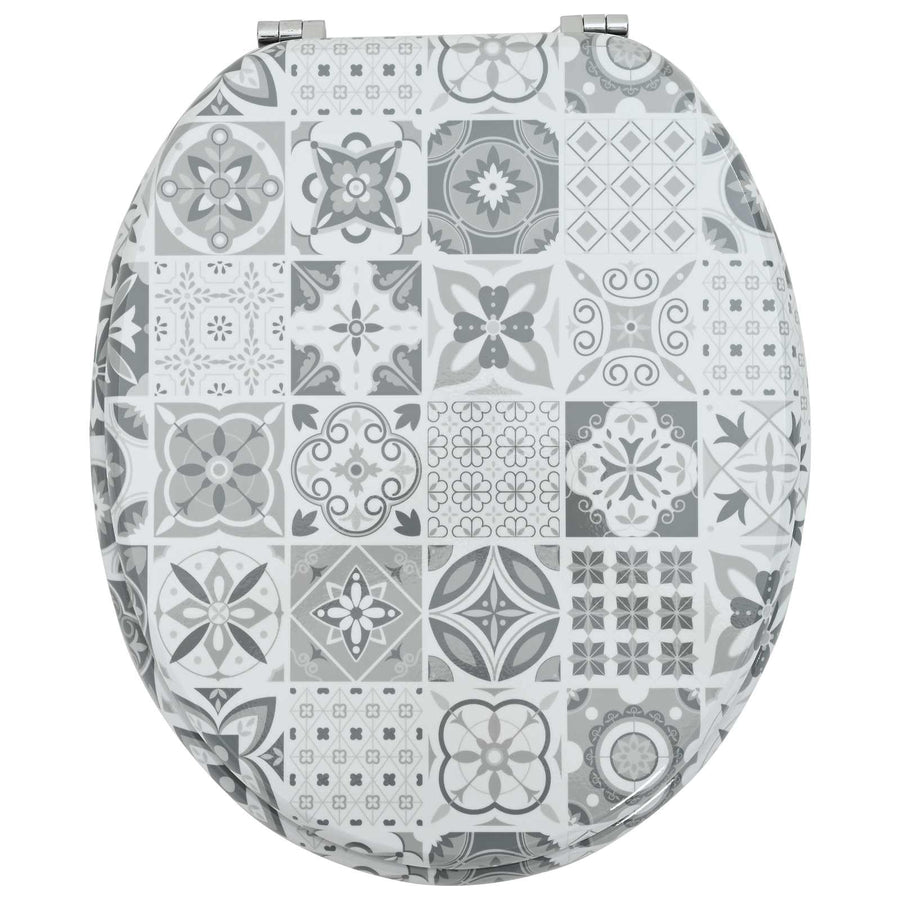 Toiletzitting Grijs 43,8 x 37,8 cm MDF-plaat