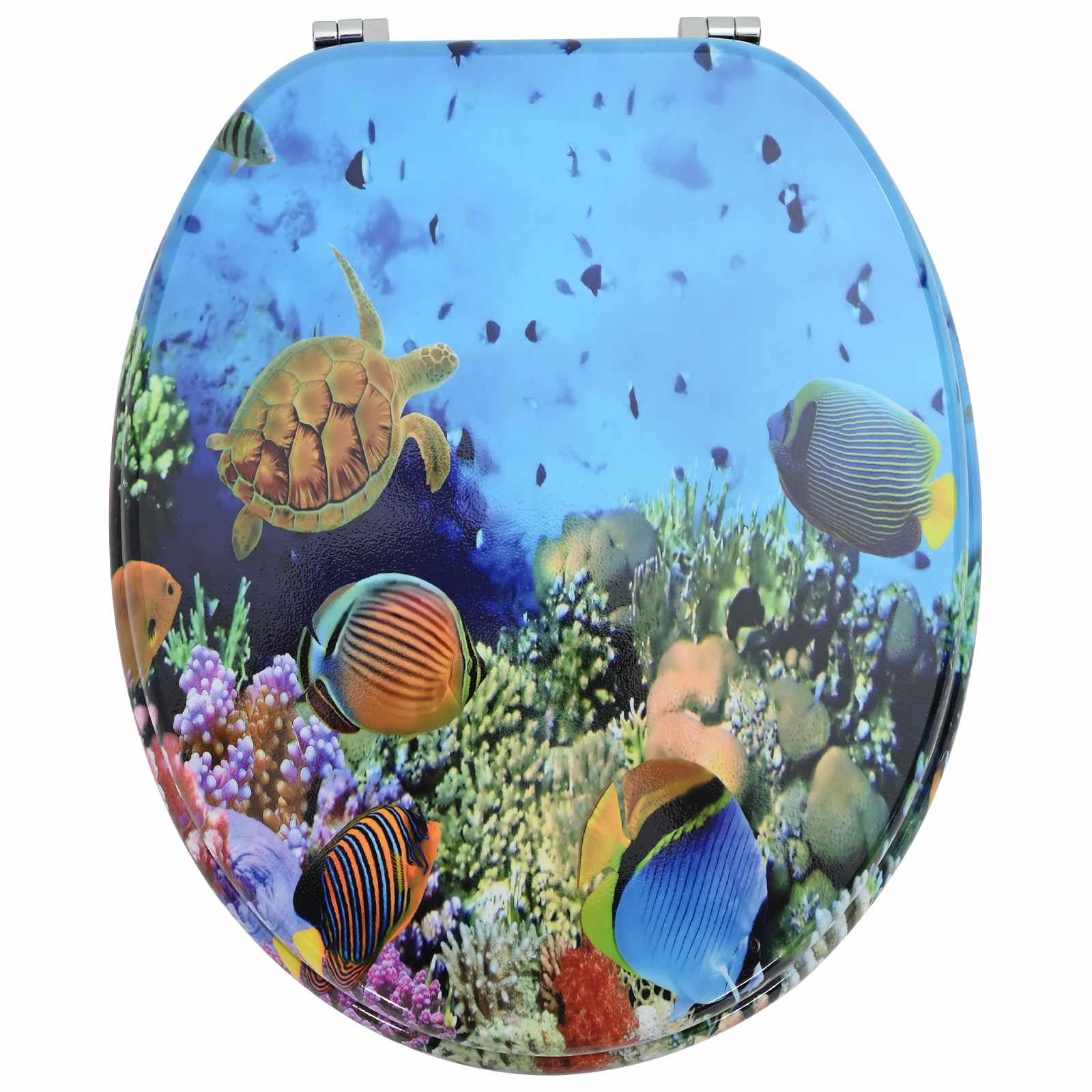 Toiletbril Diep Zee Blauw 44 x 38 cm MDF-plaat