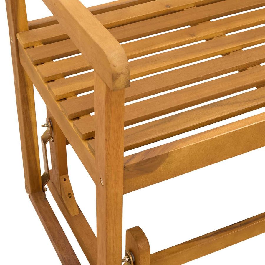 Tuin Glider Bank Naturel 110 x 59 x 97 cm Massief Acaciahout