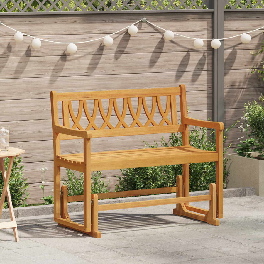 Tuin Glider Bank Naturel 110 x 59 x 97 cm Massief Acaciahout