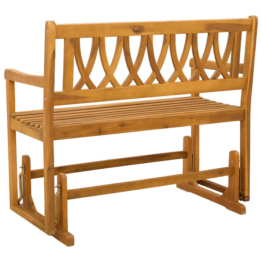 Tuin Glider Bank Naturel 110 x 59 x 97 cm Massief Acaciahout