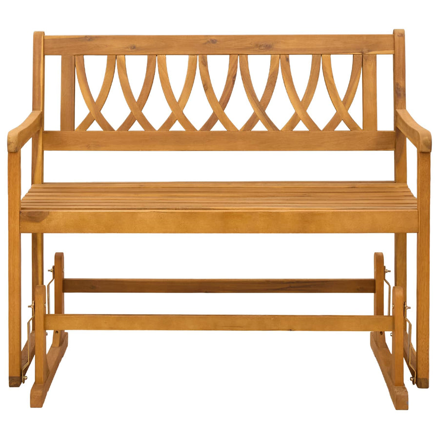 Tuin Glider Bank Naturel 110 x 59 x 97 cm Massief Acaciahout