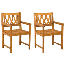 Tuinbank 2 pcs Naturel 56 x 55,5 x 90 cm Massief Acaciahout