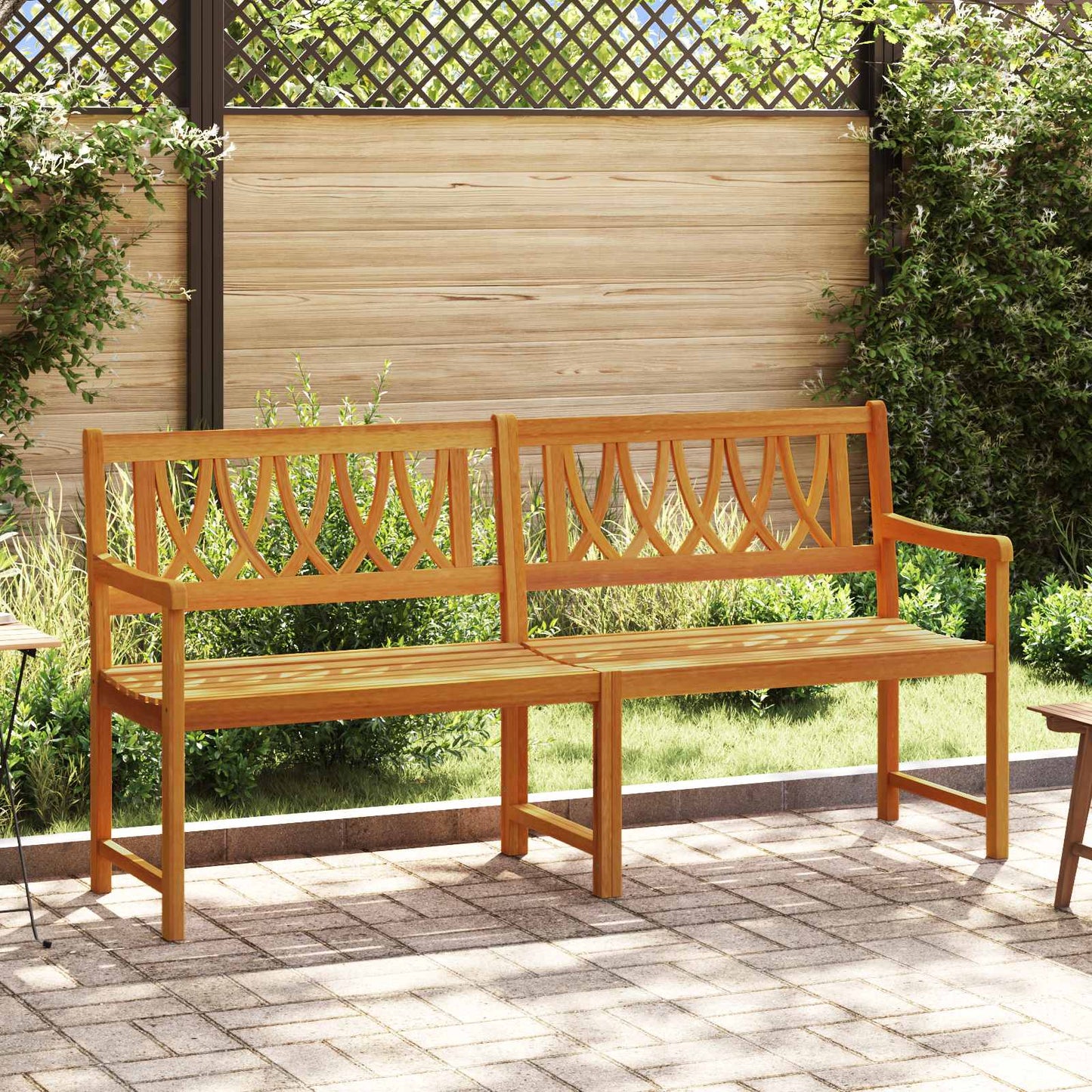 Tuinbank Naturel 180 x 55,5 x 90 cm Massief Acaciahout