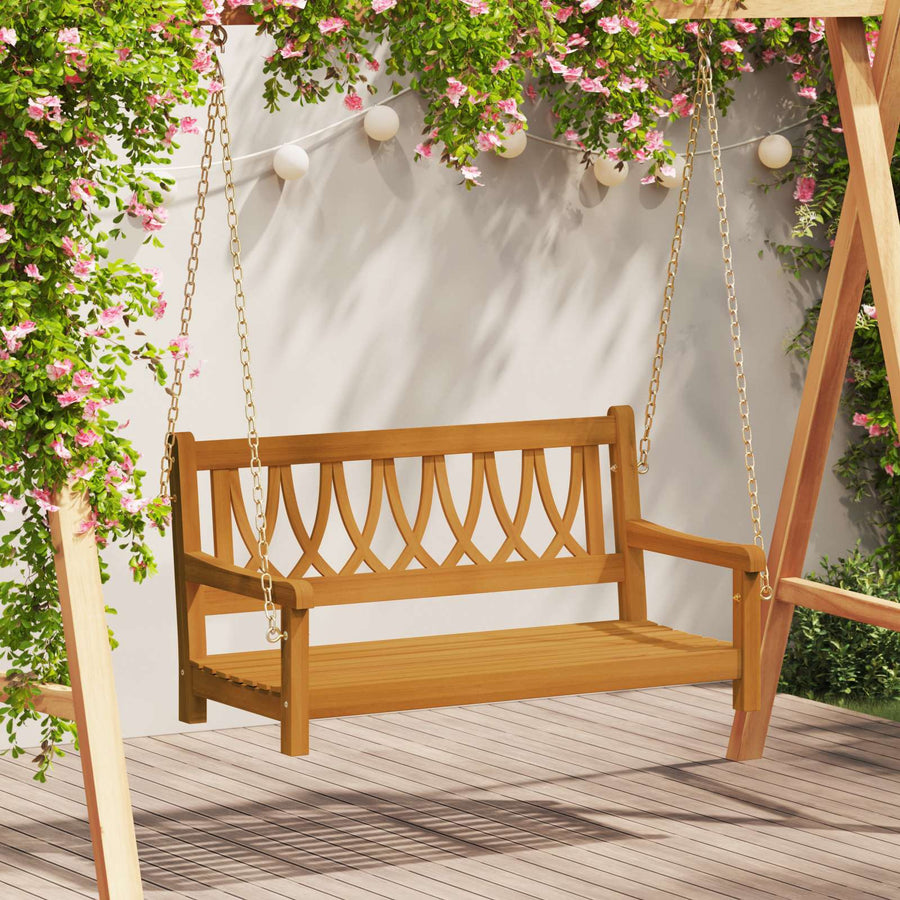 Tuin Hangbank Naturel 110 x 56 x 58 cm Massief Acaciahout