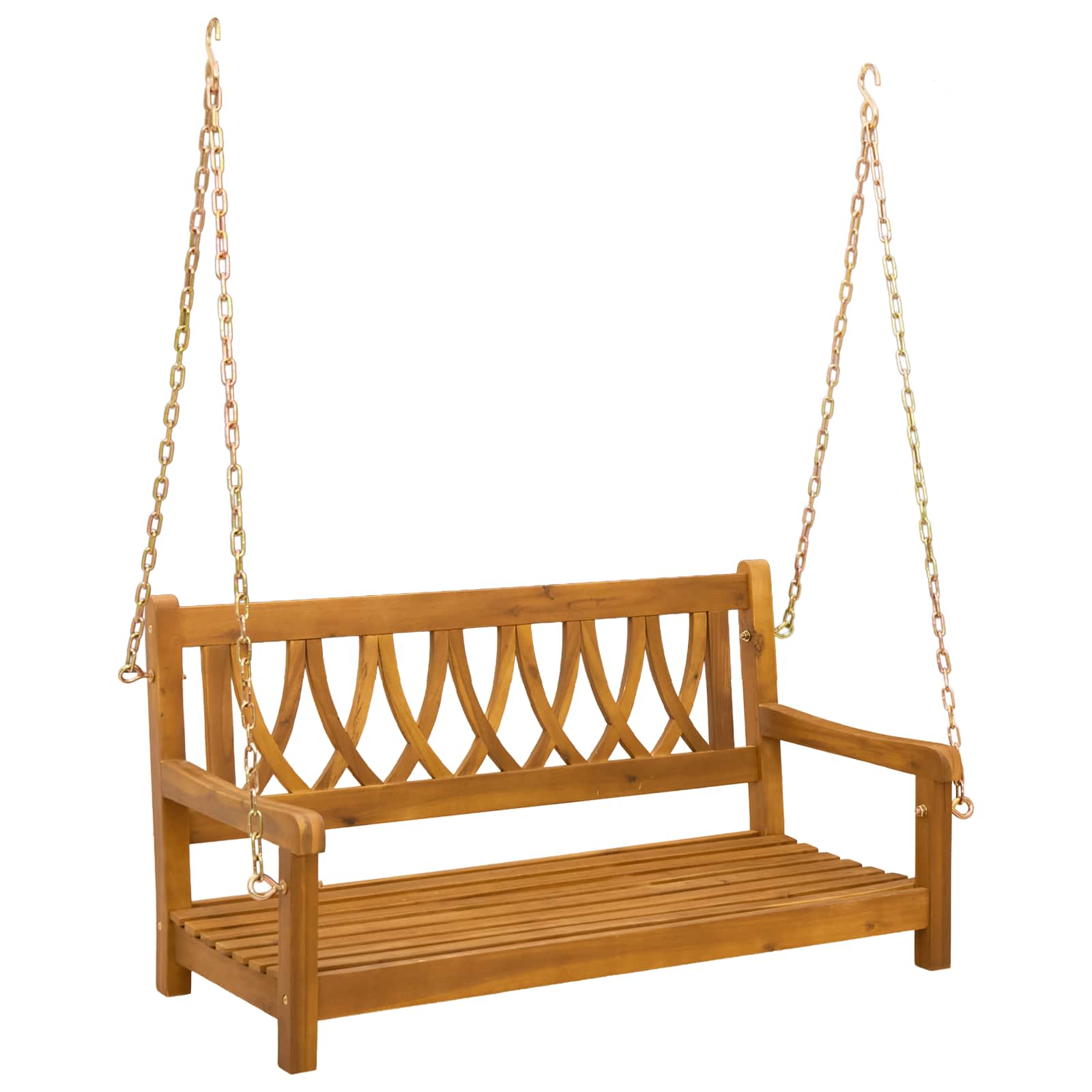Tuin Hangbank Naturel 110 x 56 x 58 cm Massief Acaciahout