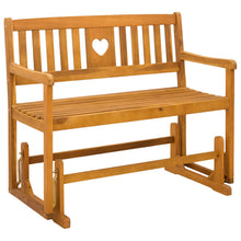 Tuin Glider Bank Naturel 110 x 59 x 97 cm Massief Acaciahout