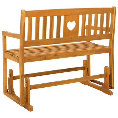 Tuin Glider Bank Naturel 110 x 59 x 97 cm Massief Acaciahout