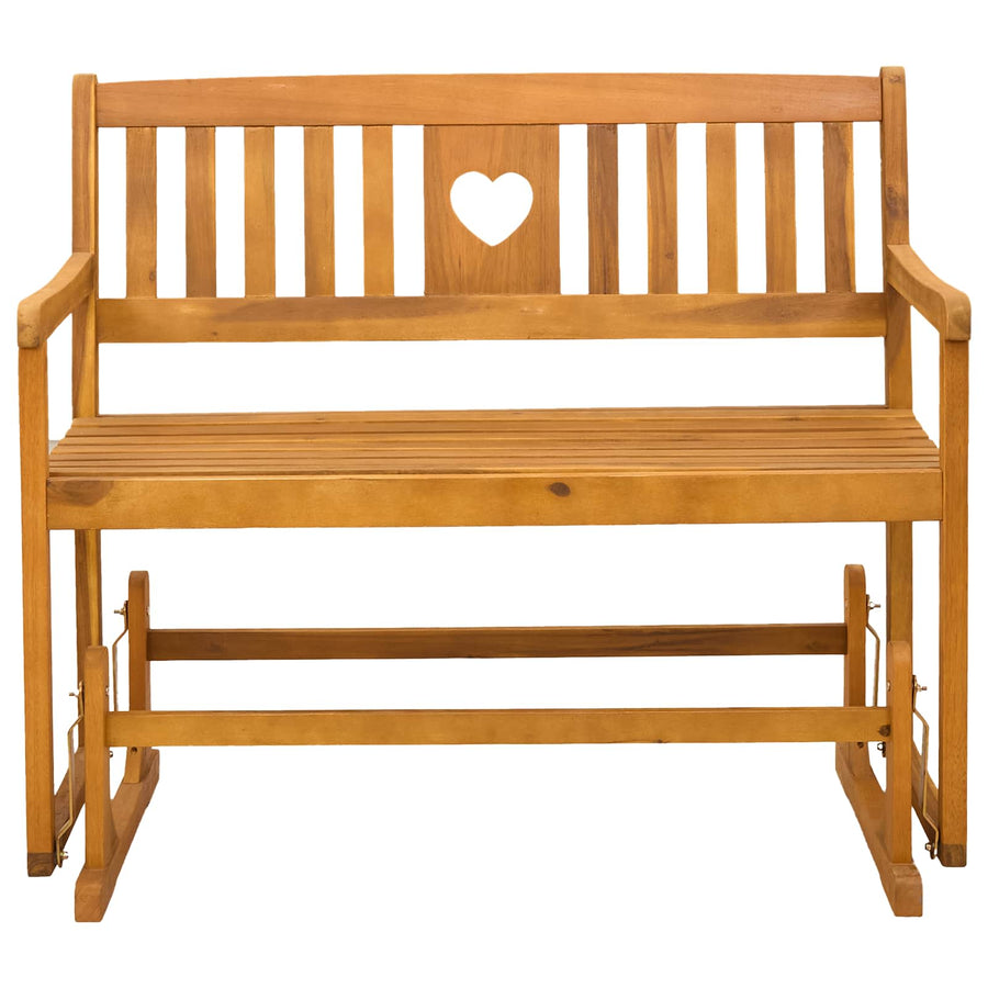 Tuin Glider Bank Naturel 110 x 59 x 97 cm Massief Acaciahout