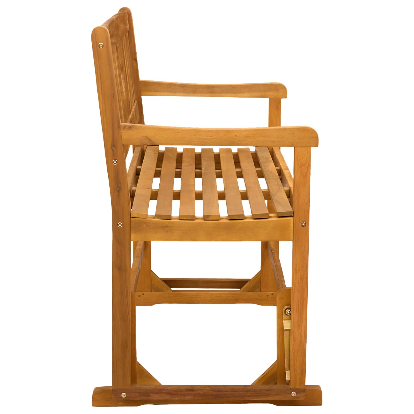 Tuin Glider Bank Naturel 110 x 59 x 97 cm Massief Acaciahout