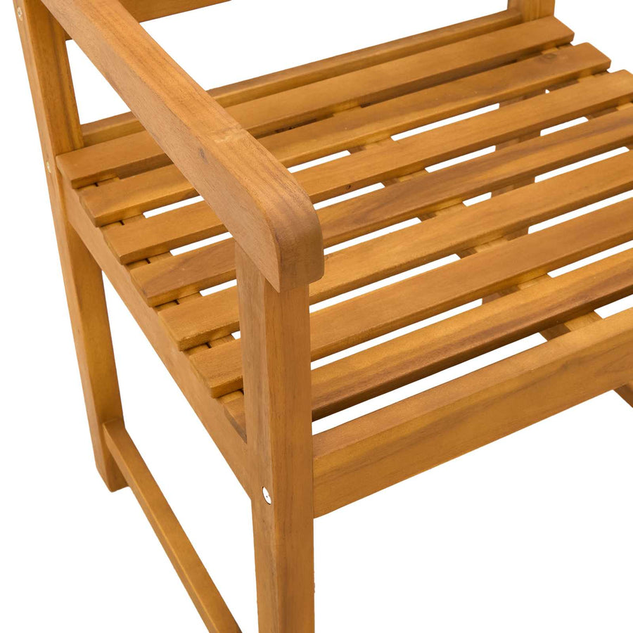 Tuinbank 2 pcs Naturel 56 x 55,5 x 90 cm Massief Acaciahout
