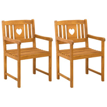 Tuinbank 2 pcs Naturel 56 x 55,5 x 90 cm Massief Acaciahout
