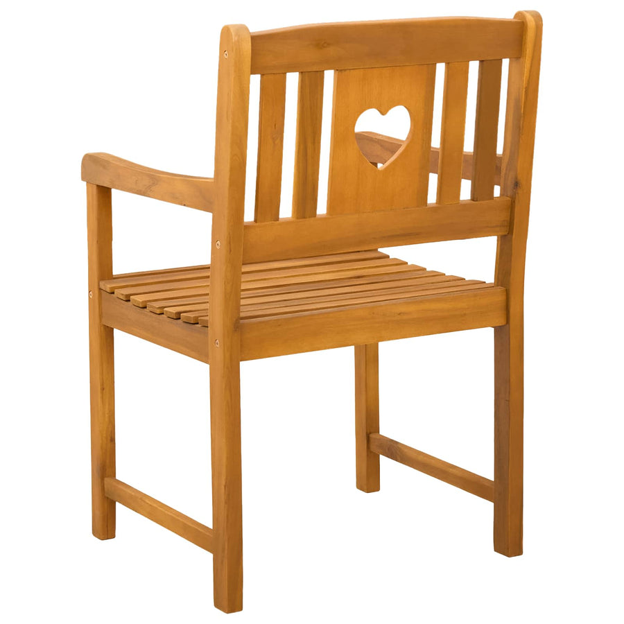 Tuinbank 2 pcs Naturel 56 x 55,5 x 90 cm Massief Acaciahout