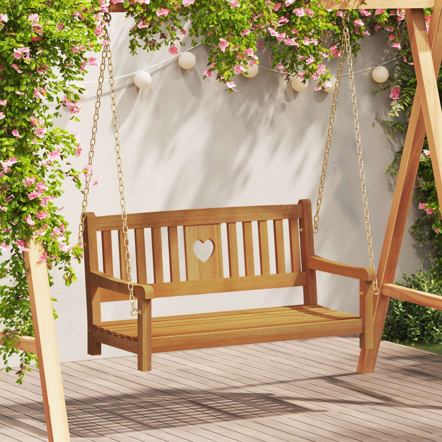 Tuin Hangbank Naturel 110 x 56 x 58 cm Massief Acaciahout