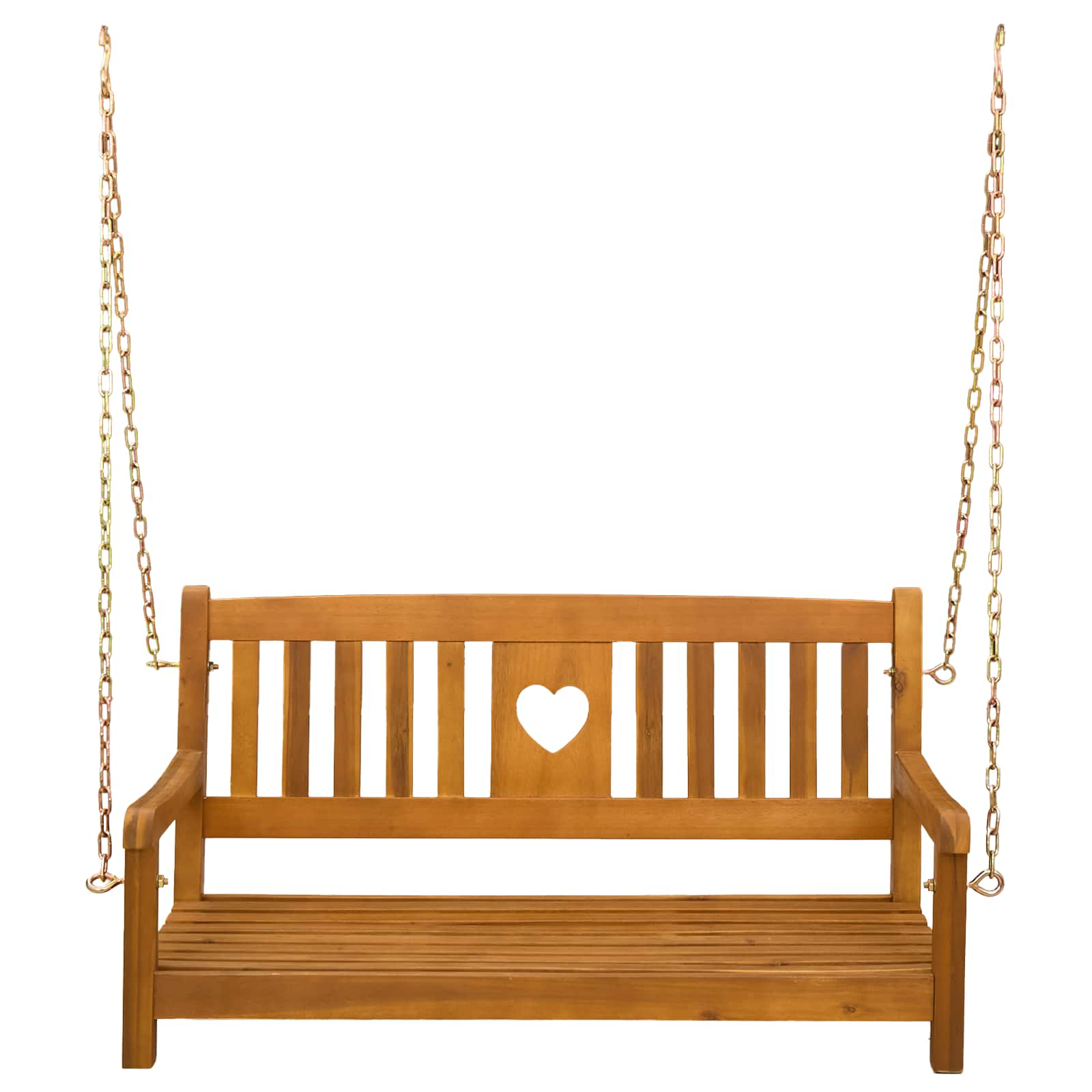 Tuin Hangbank Naturel 110 x 56 x 58 cm Massief Acaciahout