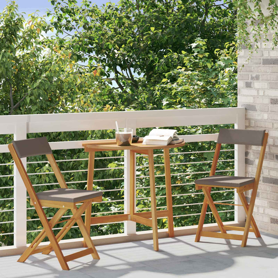 Bistrostoelen voor buiten 2 pcs Donkergrijs 40 x 53 x 80 cm