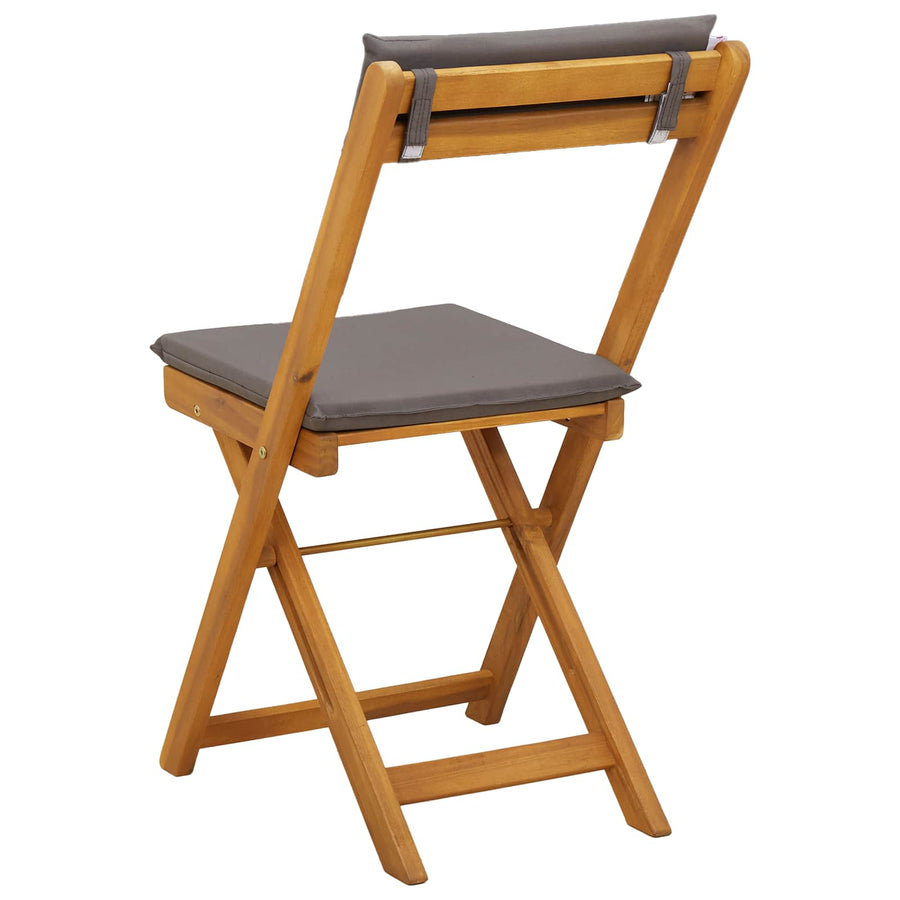 Bistrostoelen voor buiten 2 pcs Donkergrijs 40 x 53 x 80 cm