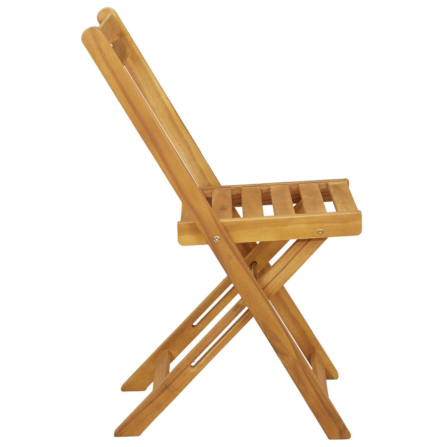 Opvouwbare Tuinstoelen 4 pcs Naturel 40 x 53 x 80 cm