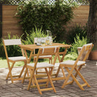 Bistrostoelen massief acaciahout crèmewit 4 stuks 40x53x80 cm