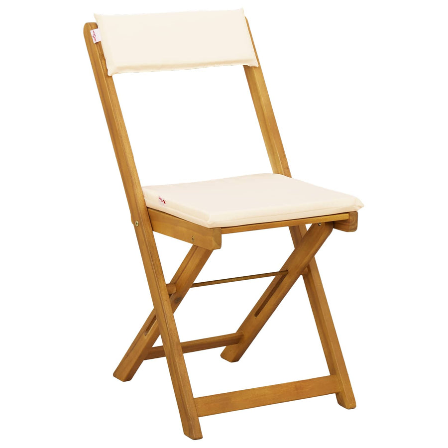 Bistrostoelen voor buiten 4 pcs Crèmewit 40 x 53 x 80 cm