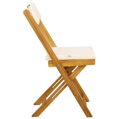 Bistrostoelen voor buiten 4 pcs Crèmewit 40 x 53 x 80 cm