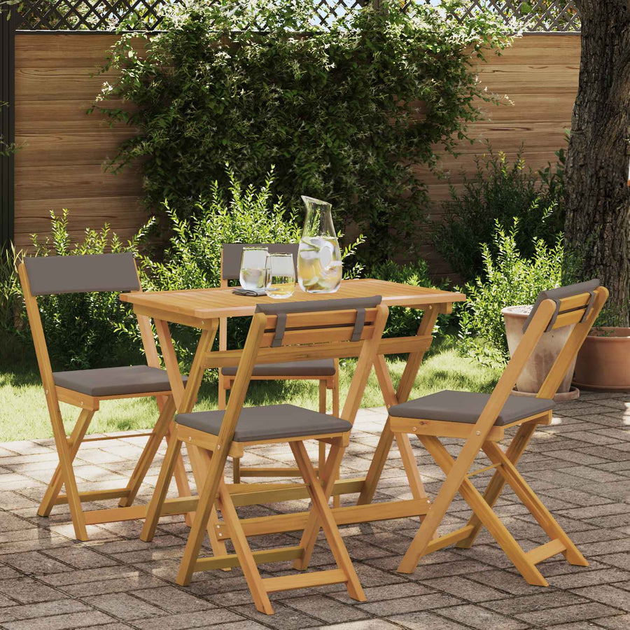 Bistrostoelen voor buiten 4 pcs Donkergrijs 40 x 53 x 80 cm