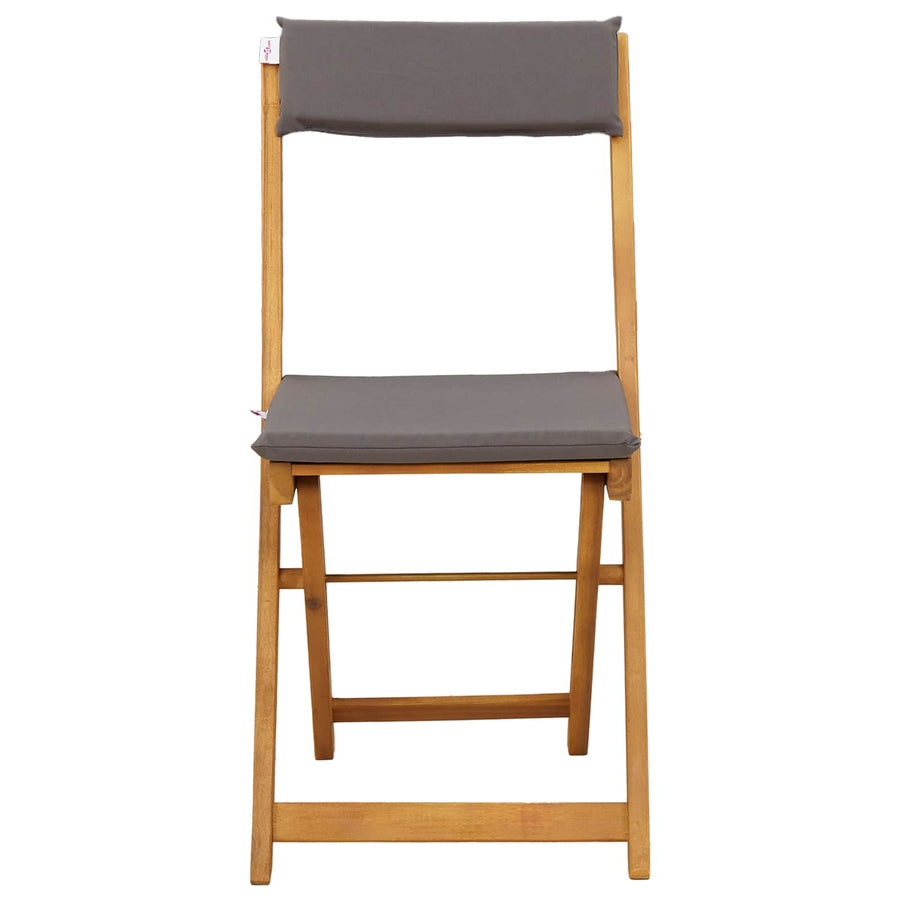 Bistrostoelen voor buiten 4 pcs Donkergrijs 40 x 53 x 80 cm