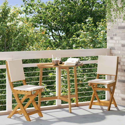Bistrostoelen voor buiten 2 pcs Crèmewit 38 x 46 x 85 cm