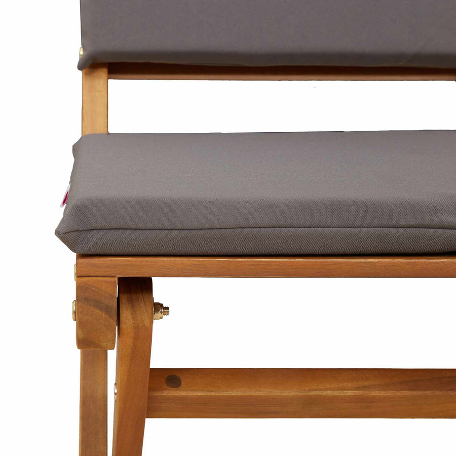 Bistrostoelen voor buiten 2 pcs Donkergrijs 38 x 46 x 85 cm