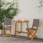 Outdoor Bistro Chairs 2 pcs Dark Grey 38 x 46 x 85 cm