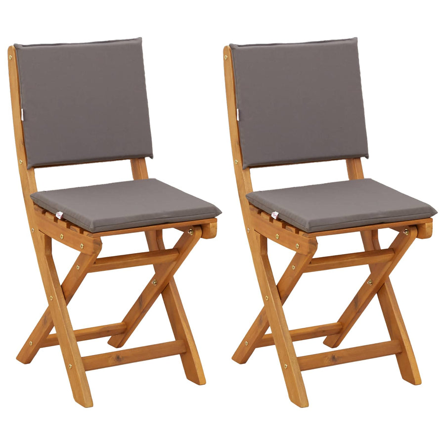 Bistrostoelen voor buiten 2 pcs Donkergrijs 38 x 46 x 85 cm