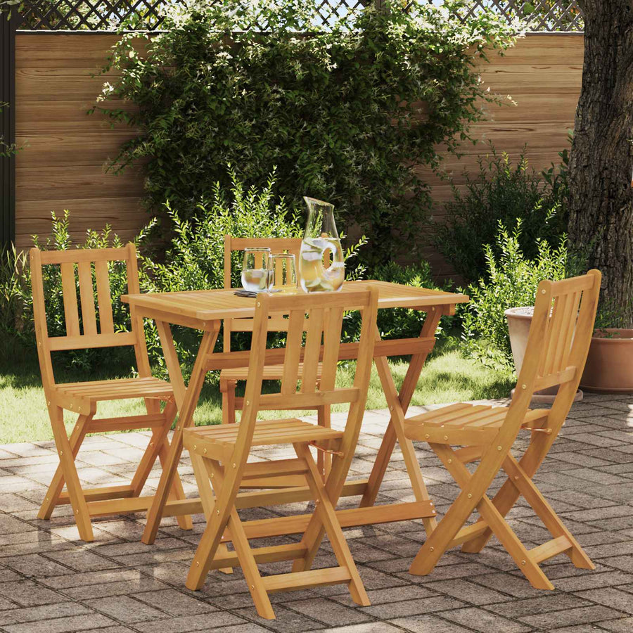 Bistrostoelen voor buiten 4 pcs Naturel 40 x 42 x 85 cm