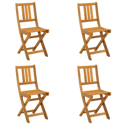 Bistrostoelen voor buiten 4 pcs Naturel 40 x 42 x 85 cm
