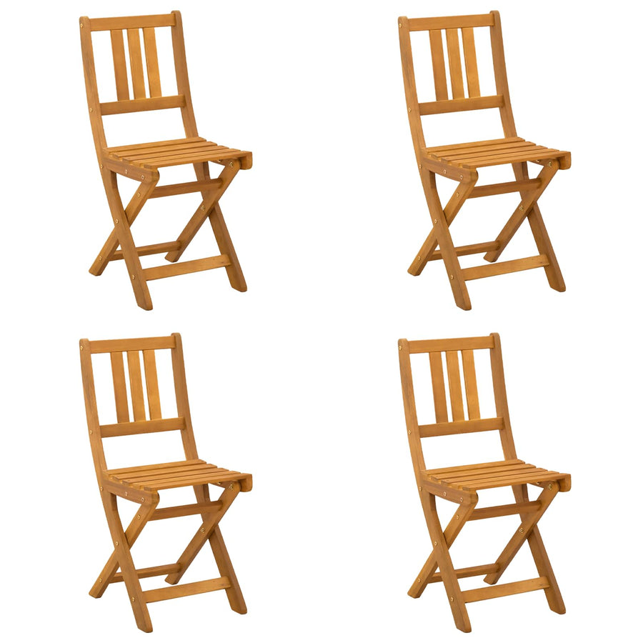 Bistrostoelen voor buiten 4 pcs Naturel 40 x 42 x 85 cm