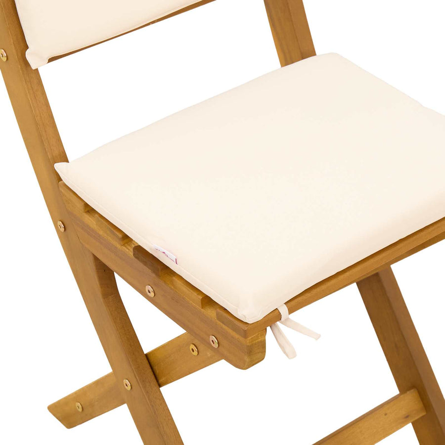 Bistrostoelen voor buiten 4 pcs Crèmewit 38 x 46 x 85 cm